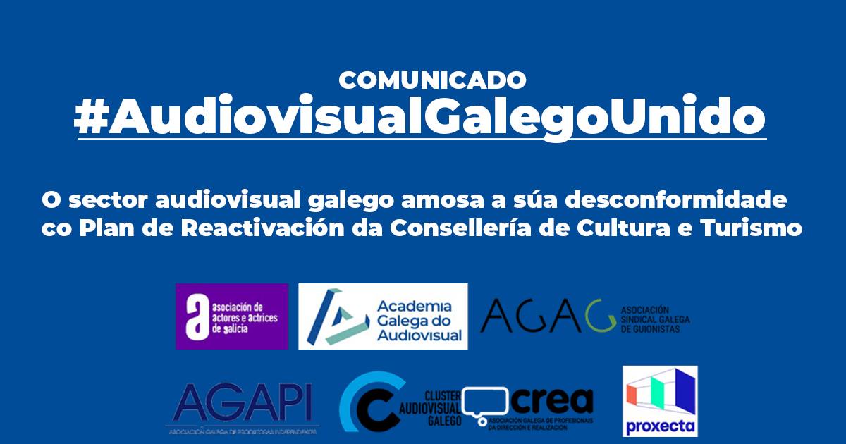 O sector audiovisual galego amosa a súa desconformidade co Plan de reactivación da Consellería de Cultura e Turismo