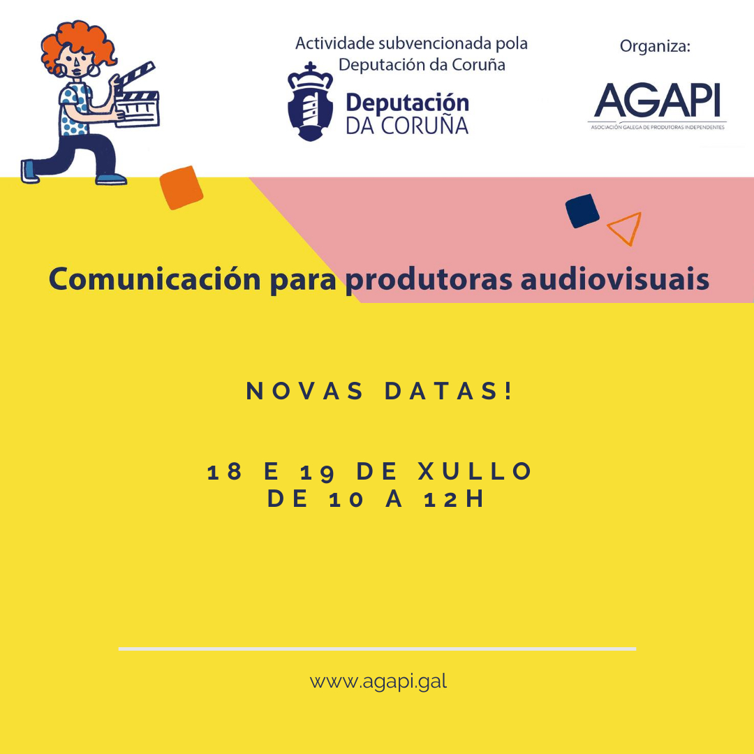 Cambio nas datas de celebración das Xornadas de ‘Comunicación para produtoras audiovisuais’