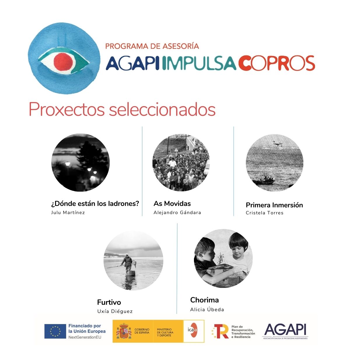 A Asociación Galega de Produtoras Independentes (AGAPI) presenta os proxectos seleccionados da I Edición de AGAPI IMPULSA COPROS