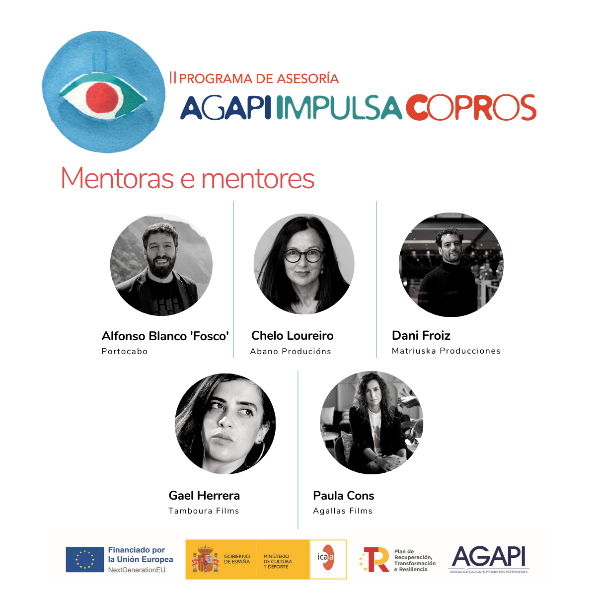 A Asociación Galega de Produtoras Independentes (AGAPI) presenta ós mentores e mentoras da II Edición de AGAPI IMPULSA COPROS